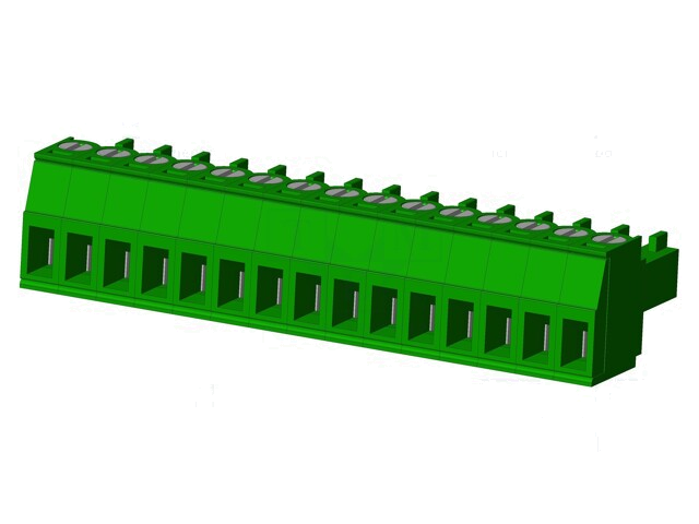 Connector: ontkoppelbare terminal strip; stekker; vrouwelijk Connector: ontkoppelbare terminal strip; stekker; vrouwelijk